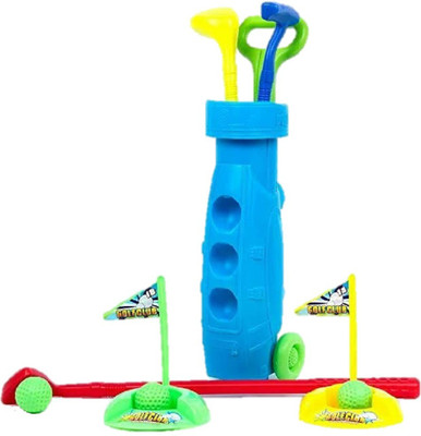 

Collectionmart GOLF SET WITH 3 CLUBS , 3 BALLS, 2 GOLF HOLES AND 2 FLAGS Golf Golf