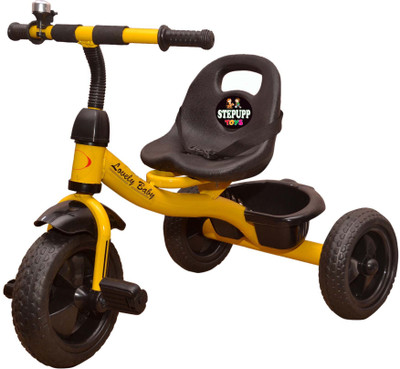 

STEPUPP BABY TRICYCLE FOR KIDS WITH BASKET YELLOW COLOR KIDS TRICYCLE RECOMMENDED TRICYCLE FOR BABY GIRL OR TRICYCLE FOR BABY BOY OR TRICYCLE FOR TODDLER GIRL OR TRICYCLE FOR TODDLER BOY RECOMMENDED FOR TODDLER 1,2,3,4,5 YEAR CHILDREN TRICYCLE FOR KIDS KI