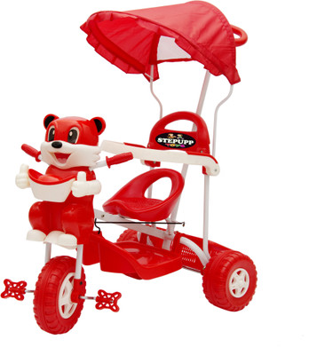 

STEPUPP BABY TRICYCLE FOR KIDS WITH FRONT OR BACK BASKET AND CANOPY AND PARENT HANDLE OR MUSICAL TRICYCLE RED COLOR KIDS TRICYCLE RECOMMENDED TRICYCLE FOR BABY GIRL OR TRICYCLE FOR BABY BOY OR TRICYCLE FOR TODDLER GIRL OR TRICYCLE FOR TODDLER BOY RECOMMEN