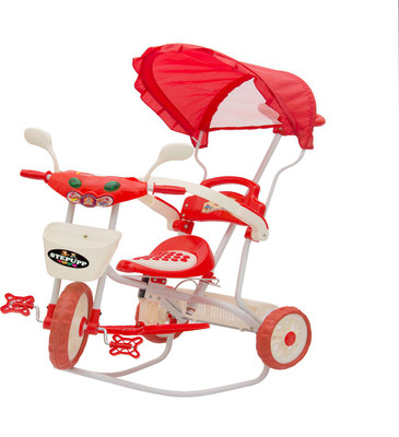 

STEPUPP BABY TRICYCLE FOR KIDS WITH FRONT OR BACK BASKET AND CANOPY AND PARENT HANDLE OR MUSICAL TRICYCLE RED COLOR KIDS TRICYCLE RECOMMENDED TRICYCLE FOR BABY GIRL OR TRICYCLE FOR BABY BOY OR TRICYCLE FOR TODDLER GIRL OR TRICYCLE FOR TODDLER BOY RECOMMEN