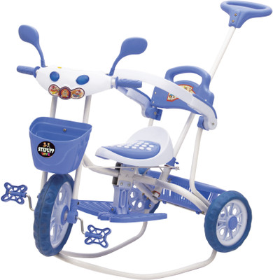 

STEPUPP BABY TRICYCLE FOR KIDS WITH FRONT OR BACK BASKET AND CANOPY AND PARENT HANDLE OR MUSICAL TRICYCLE BLUE COLOUR KIDS TRICYCLE RECOMMENDED TRICYCLE FOR BABY GIRL OR TRICYCLE FOR BABY BOY OR TRICYCLE FOR TODDLER GIRL OR TRICYCLE FOR TODDLER BOY RECOMM