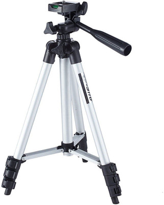 

akshar Camera Tripod 3110 40 2 inch Digital camera Tripod(Silver, Supports Up to 3000)
