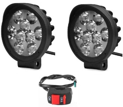 P A CAPZ35 Fog Lamp Car LED for Bajaj (12 V, 10 W)(Universal For Bike, Pack of 3)