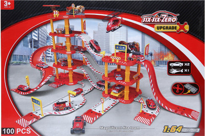 

Wembley Toys Modern Level Cars and Helicopter Magnificent fire team kids play set(Multicolor)