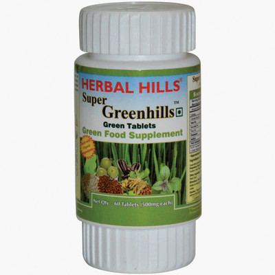 

Herbal Hills Super Greenhills 60 Tablets (Pack of 10)(60 No)
