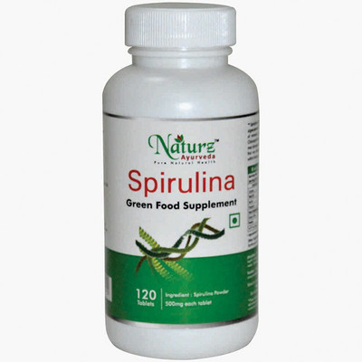 

Naturz Ayurveda Spirulina 120 Tablets (Pack of 4)(500 mg)