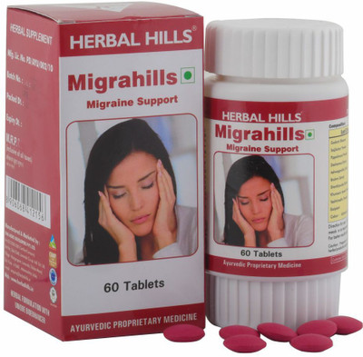 

Herbal Hills Migrahills 60 Tablets - Pack of 10(525 mg)