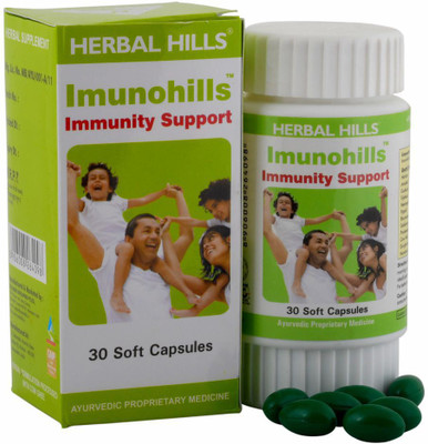 

Herbal Hills Imunohills 30 Capsule - Pack of 2(500 mg)