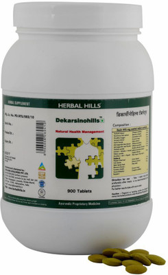 

Herbal Hills Dekarsinohills - Value Pack 900 Tablets - Pack of 2(495 mg)