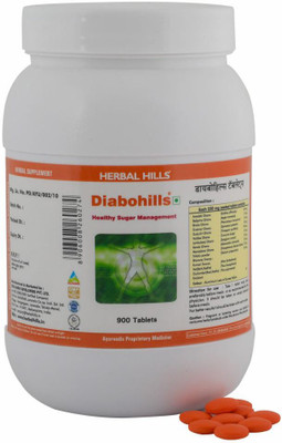

Herbal Hills Diabohills - Value Pack 900 tabs - Pack of 10(550 mg)