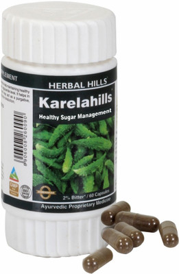 

Herbal Hills Karelahills 60 Capsules (Pack of 10)(450 mg)