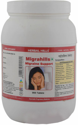 

Herbal Hills Migrahills - Value Pack 900 Tablets - Pack of 2(525 mg)