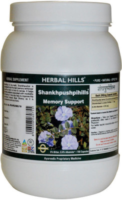 

Herbal Hills Shankhpushpihills-Value Pack 700 Caps (Pack of 2)(240 mg)