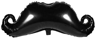 

AMFIN Solid 35 inch Moustache Foil Balloons for Wedding Engagement, Valentine's Day Anniversary, Proposal Engagement Anniversary, Wedding Celebration Balloon(Black, Pack of 1)