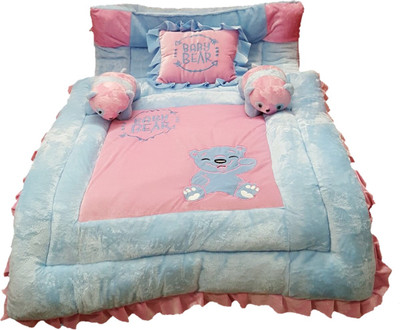 

pinks n blues Velvet Bedding Set(PINK SKY)