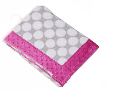 

Miss & Chief Polka  Crib Baby Blanket(Microfiber, Grey