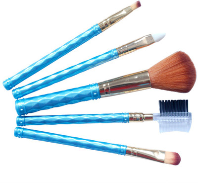 

VKENTERPRISESSERVICES Profissional and Personal Mini 5Pcs Blue Makeup Brushes Cosmetics Tools Eyeshadow Eye Face Gift Set(Pack of 5)