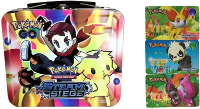 

Authfort eam Sieges Pokemon Trading Cards With 3 Vip Card Combo(Multicolor)