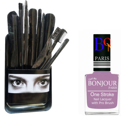 

Bonjour Paris Makeup Brush With Nail Polish Set BPNP 28(Set of 2)