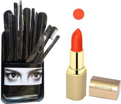 

Bonjour Paris Makeup Brush with Lipstick combo WITH BPL 63(Set of 2)