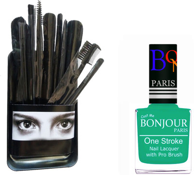 

Bonjour Paris Makeup Brush With Nail Polish Set BPNP 44(Set of 2)