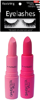 

ravishing eyelashes, Mac GIAMBATTISTA VALLI lipstick in 2 shades(Set of 4)