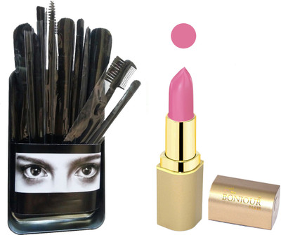 

Bonjour Paris Makeup Brush with Lipstick combo WITH BPL 27(Set of 2)
