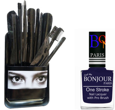 

Bonjour Paris Makeup Brush With Nail Polish Set BPNP 29(Set of 2)