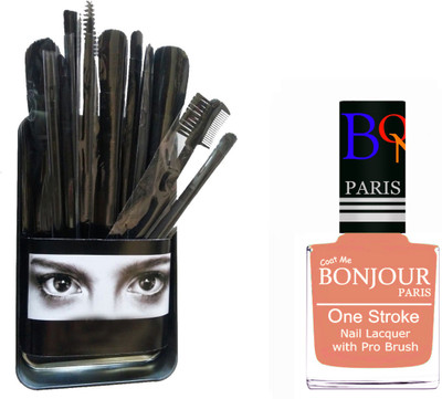 

Bonjour Paris Makeup Brush With Nail Polish Set BPNP 23(Set of 2)