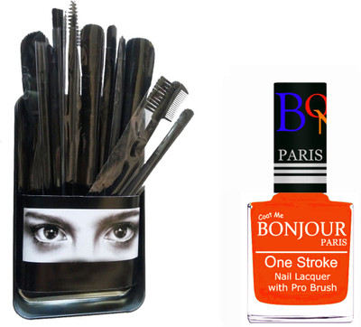 

Bonjour Paris Makeup Brush With Nail Polish Set BPNP 46(Set of 2)