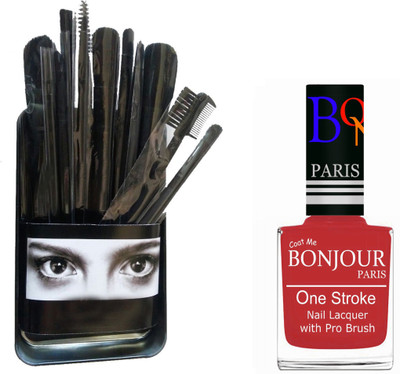 

Bonjour Paris Makeup Brush With Nail Polish Set BPNP 09(Set of 2)