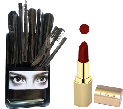 

Bonjour Paris Makeup Brush with Lipstick combo WITH BPL 23(Set of 2)