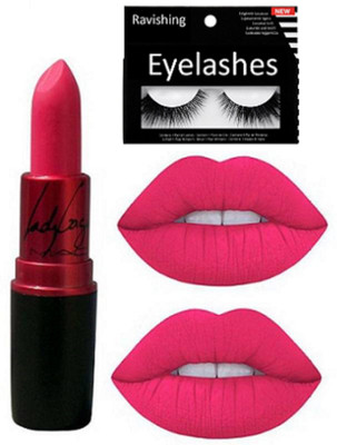 

ravishing eyelashes, Mac lady gaga lipstick(Set of 2)