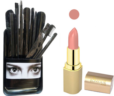 

Bonjour Paris Makeup Brush with Lipstick combo WITH BPL 57(Set of 2)