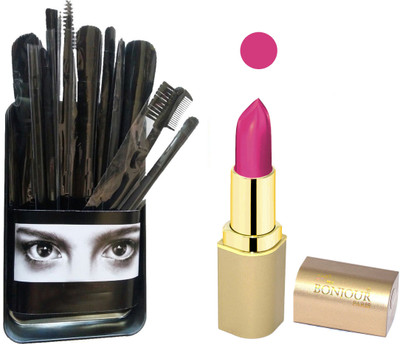 

Bonjour Paris Makeup Brush with Lipstick combo WITH BPL 59(Set of 2)