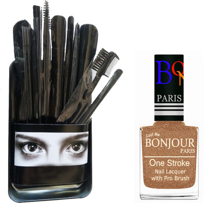 

Bonjour Paris Makeup Brush With Nail Polish Set BPNP 39(Set of 2)