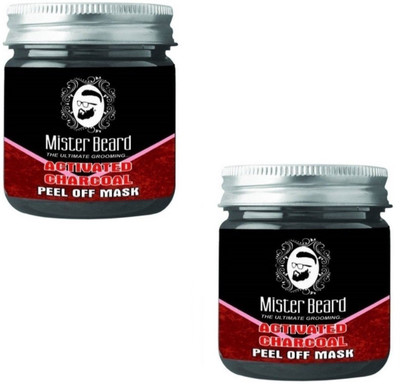 

MISTER BEARD Charcoal Peel of Mask 100gm (Pack of 2)(Set of 2)