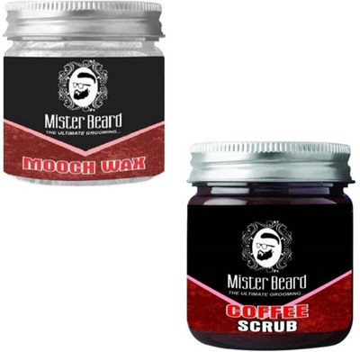 

MISTER BEARD Mooch Wax 100gm WITH Coffee Scrub 100gm(Set of 2)