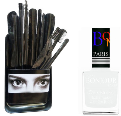 

Bonjour Paris Makeup Brush With Nail Polish Set BPNP 19(Set of 2)