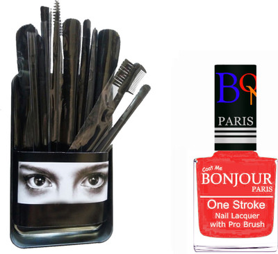 

Bonjour Paris Makeup Brush With Nail Polish Set BPNP 13(Set of 2)