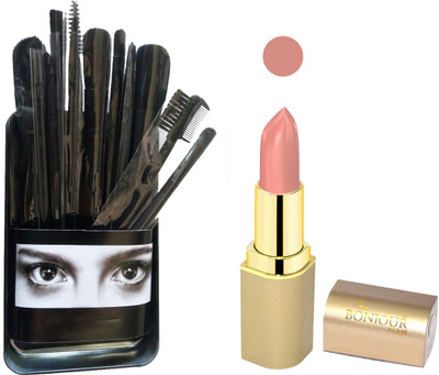

Bonjour Paris Makeup Brush with Lipstick combo WITH BPL 48(Set of 2)