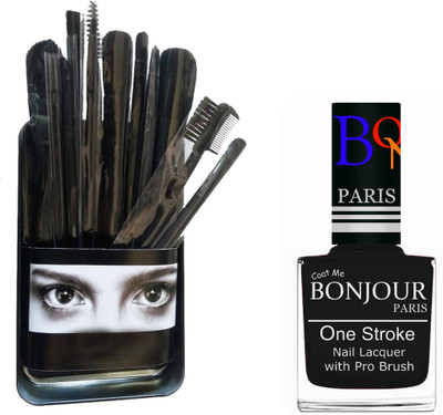 

Bonjour Paris Makeup Brush With Nail Polish Set BPNP 18(Set of 2)
