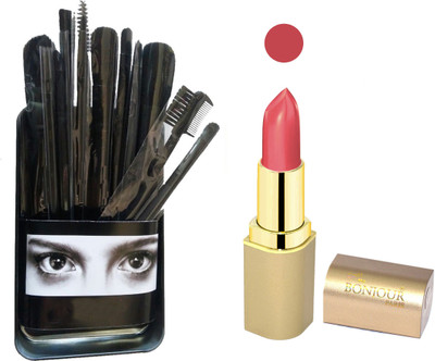 

Bonjour Paris Makeup Brush with Lipstick combo WITH BPL 69(Set of 2)