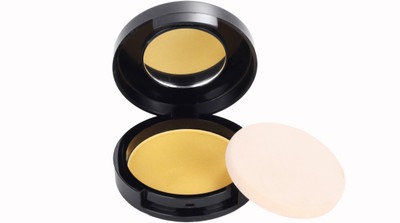 

C2P Professional Make-Up Crystal Cake Powder Compact(Yellow)