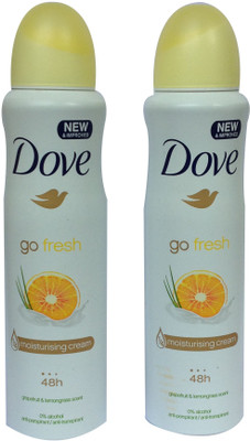 

Dove LEMON PACK OF 2 Body Spray - For Women(300 ml, Pack of 2)
