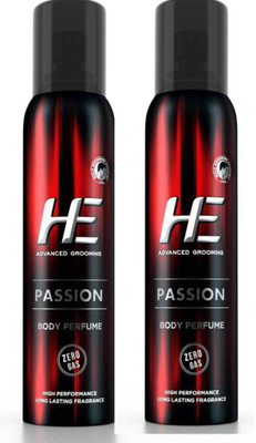 

HE PASSION BODY PERFUME(POCKET SIZE)(PACK OF 2*40ML) Body Spray - For Men(80 ml, Pack of 2)