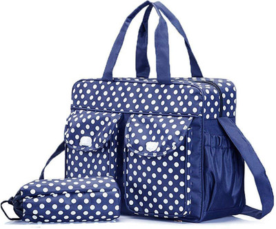 

goofybuy Microfiber Diaper Changing Mummy Bag | Bottle Holder Diaper Bag(Blue)