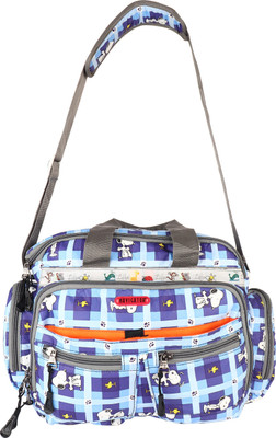 

Navigator Printed Diaper Bag with Insulated Pocket and Multiple Section for All The Baby Stuff Messenger Sling Bag(Blue)
