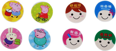 

AutoVHPR Set of 8 different Character Erasers Non-Toxic Eraser(Multicolor)