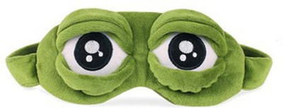 

Jholmaal Sad Frog Pepe Sleeping Mask Eye Mask Sleeping Blindfold Nap Cover (Meme sad frog Pepe) Sleeping Mask(100 g)
